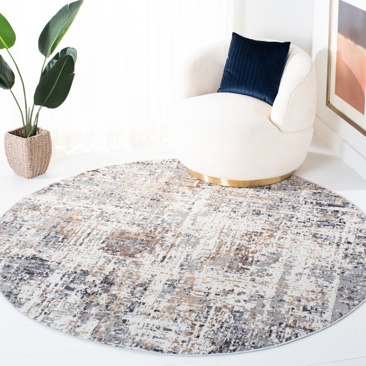 SAFAVIEH Shivan Remziye Modern Abstract Rug