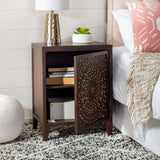 SAFAVIEH Shyann Single-Door Carved Nightstand