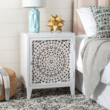 SAFAVIEH Shyann Single-Door Carved Nightstand