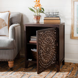 SAFAVIEH Shyann Single-Door Carved Nightstand