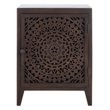 SAFAVIEH Shyann Single-Door Carved Nightstand