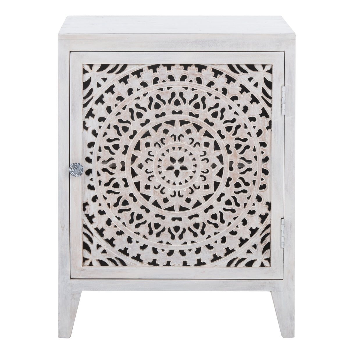 SAFAVIEH Shyann Single-Door Carved Nightstand