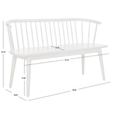 SAFAVIEH Sibyl Farmhouse Solid Wood Spindle Bench - 53Wx19Dx31H