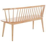 SAFAVIEH Sibyl Farmhouse Solid Wood Spindle Bench - 53Wx19Dx31H