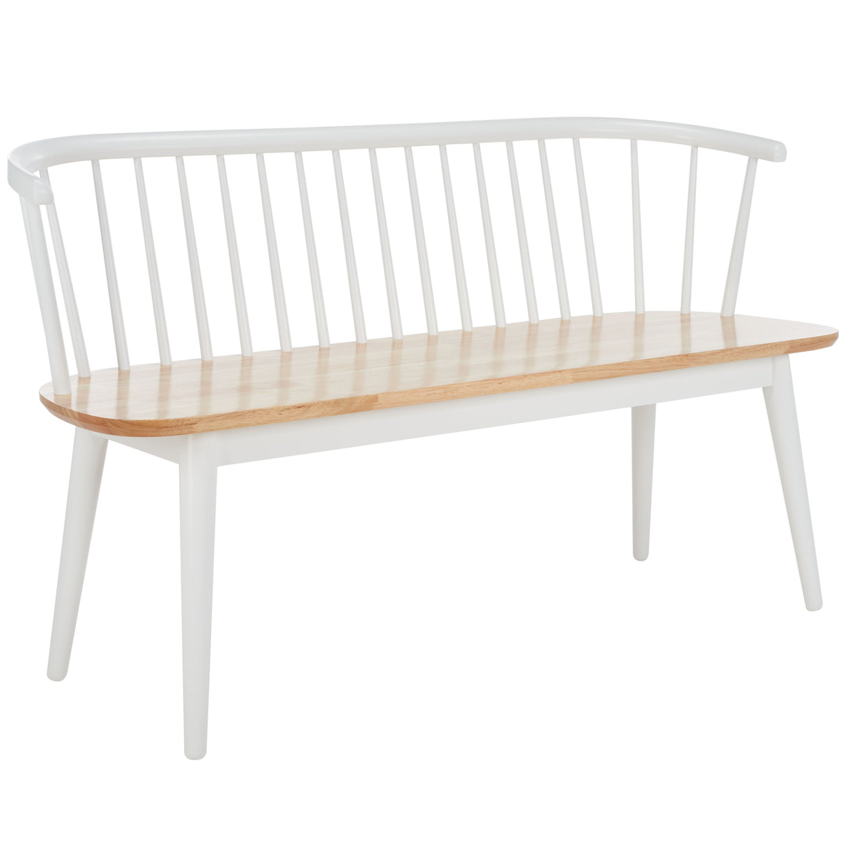 SAFAVIEH Sibyl Farmhouse Solid Wood Spindle Bench - 53Wx19Dx31H