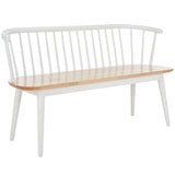 SAFAVIEH Sibyl Farmhouse Solid Wood Spindle Bench - 53Wx19Dx31H