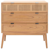 SAFAVIEH Siddie Mid-Century 3-Drawer Rattan Chest - 36Wx18Dx36H