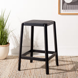 SAFAVIEH Silus Backless Cane Counter Stool - 17" W x 17" D x 25" H