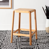 SAFAVIEH Silus Backless Cane Counter Stool - 17" W x 17" D x 25" H