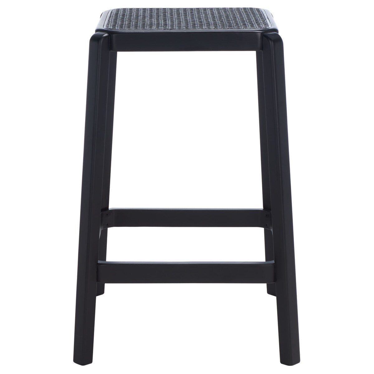 SAFAVIEH Silus Backless Cane Counter Stool - 17" W x 17" D x 25" H