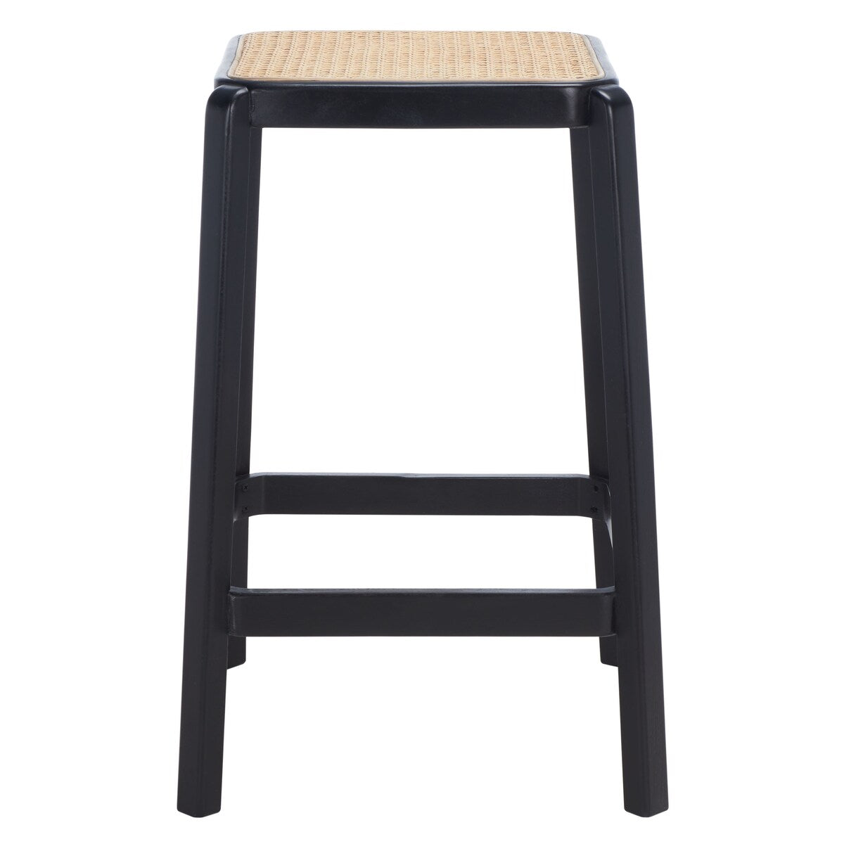 SAFAVIEH Silus Backless Cane Counter Stool - 17" W x 17" D x 25" H