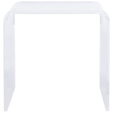 SAFAVIEH Sina Acrylic Clear Side Table - 17.5" W x 11.5" L x 18" H - 18Wx12Dx18H