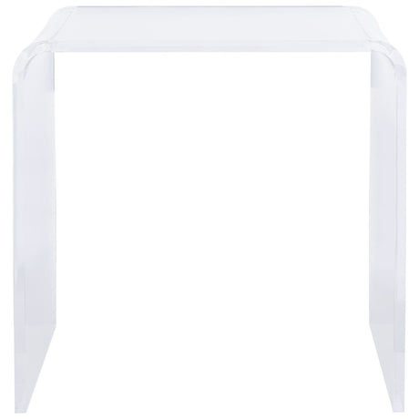 SAFAVIEH Sina Acrylic Clear Side Table - 17.5" W x 11.5" L x 18" H - 18Wx12Dx18H