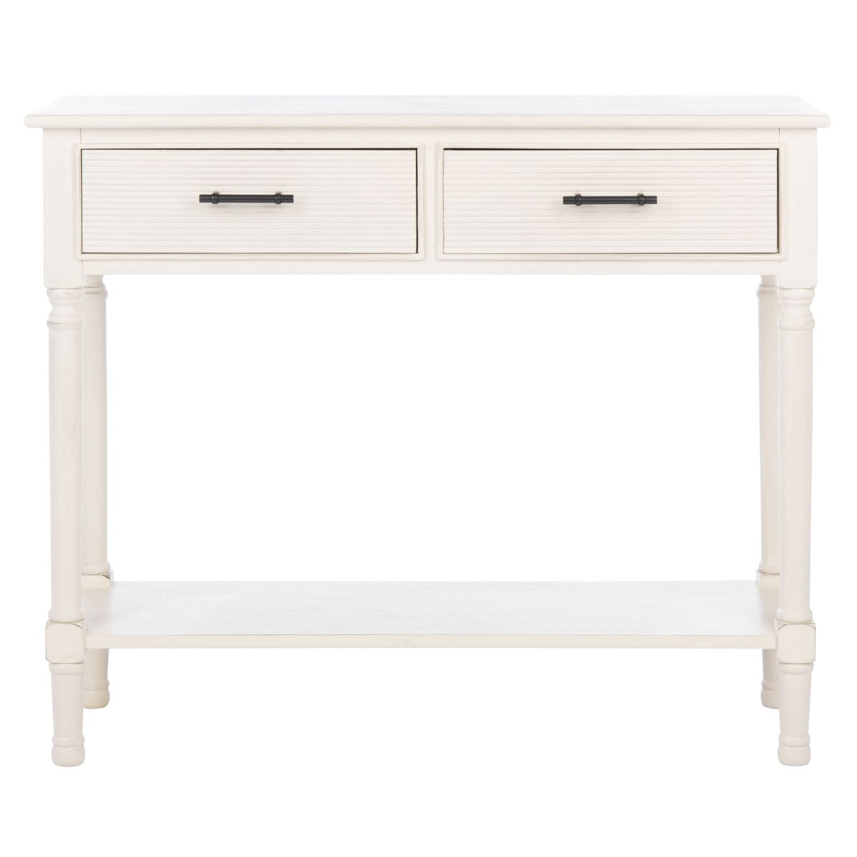 SAFAVIEH Sinda 2-Drawer Console Table - 35.5" W x 13" L x 29.5" H - 36Wx13Dx30H