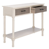 SAFAVIEH Sinda 2-Drawer Console Table - 35.5" W x 13" L x 29.5" H - 36Wx13Dx30H