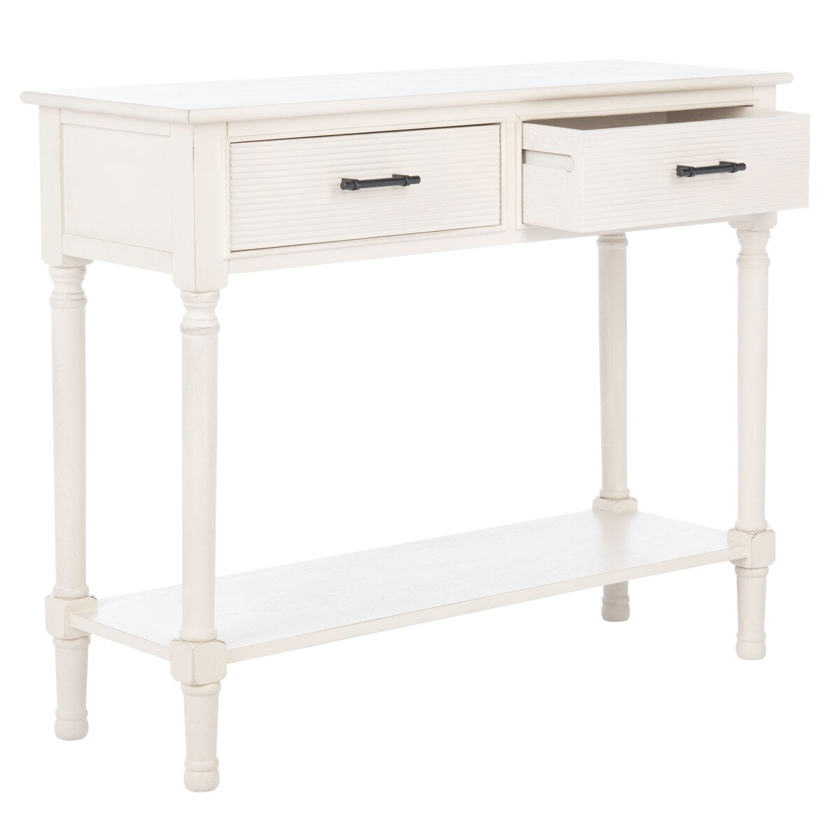 SAFAVIEH Sinda 2-Drawer Console Table - 35.5" W x 13" L x 29.5" H - 36Wx13Dx30H