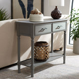 SAFAVIEH Sinda 2-Drawer Console Table - 35.5" W x 13" L x 29.5" H - 36Wx13Dx30H