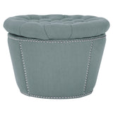 SAFAVIEH Siobhan Taupe Storage Ottoman