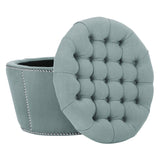 SAFAVIEH Siobhan Taupe Storage Ottoman