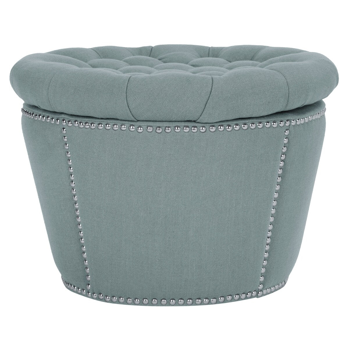 SAFAVIEH Siobhan Taupe Storage Ottoman