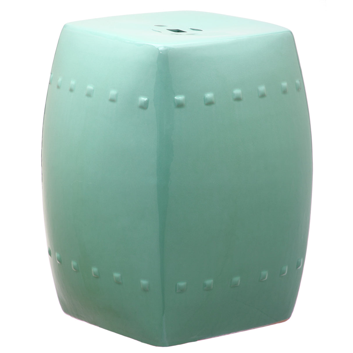 SAFAVIEH Siofra White Ceramic Decorative Garden Stool