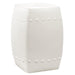 SAFAVIEH Siofra White Ceramic Decorative Garden Stool