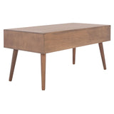 SAFAVIEH Sister Mid-Century 2-Drawer Coffee Table - 37.8" W x 19" L x 17.8" H - 38Wx19Dx18H