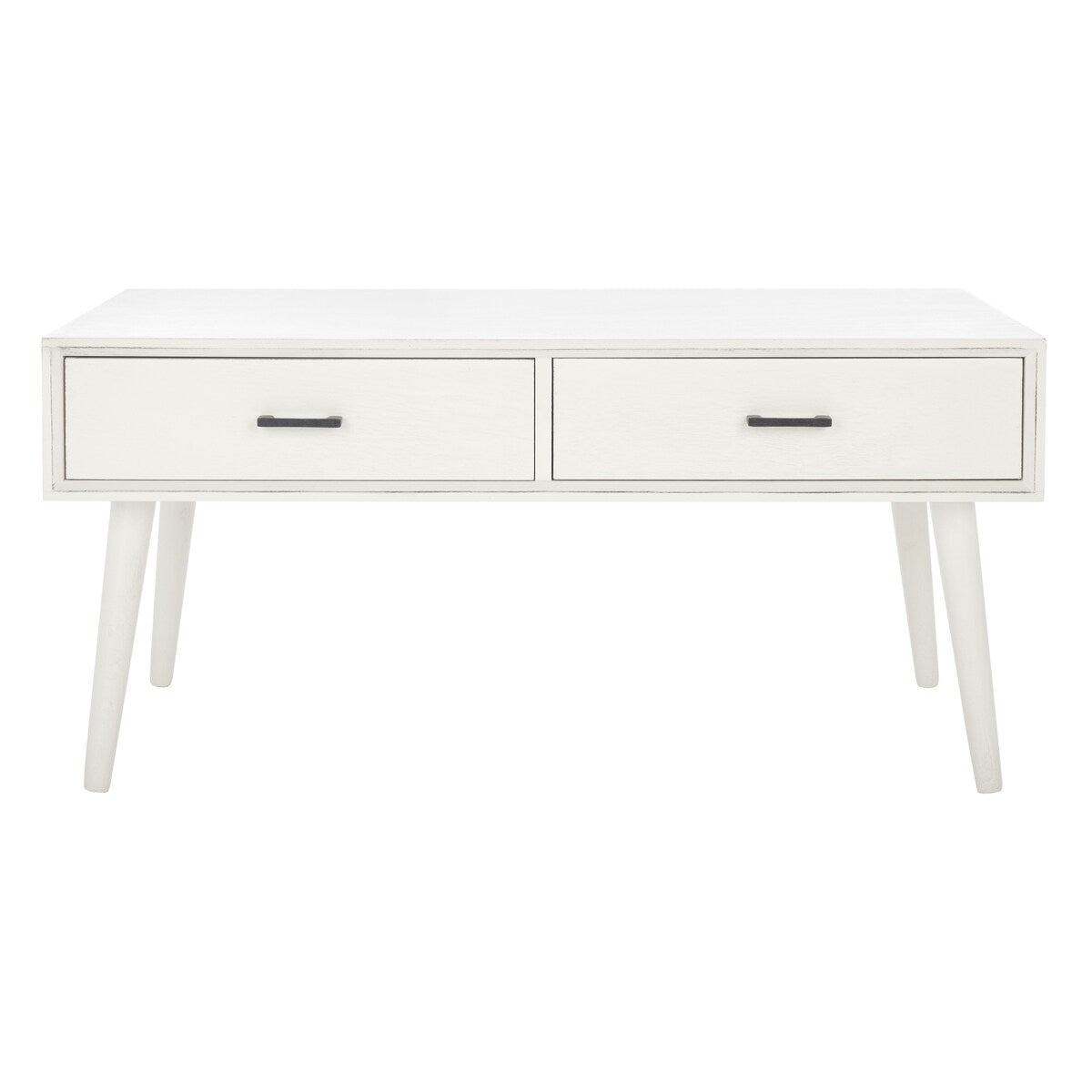 SAFAVIEH Sister Mid-Century 2-Drawer Coffee Table - 37.8" W x 19" L x 17.8" H - 38Wx19Dx18H