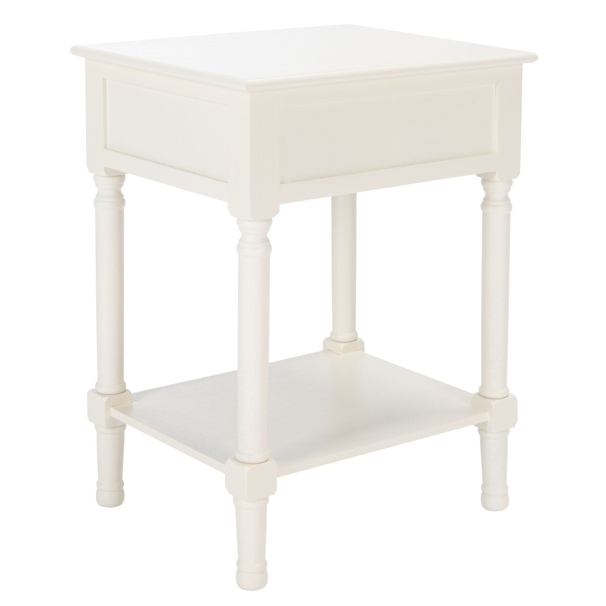 SAFAVIEH Sivajini 1-Drawer Accent Table - 19" W x 15.8" L x 26" H - 19Wx16Dx26H