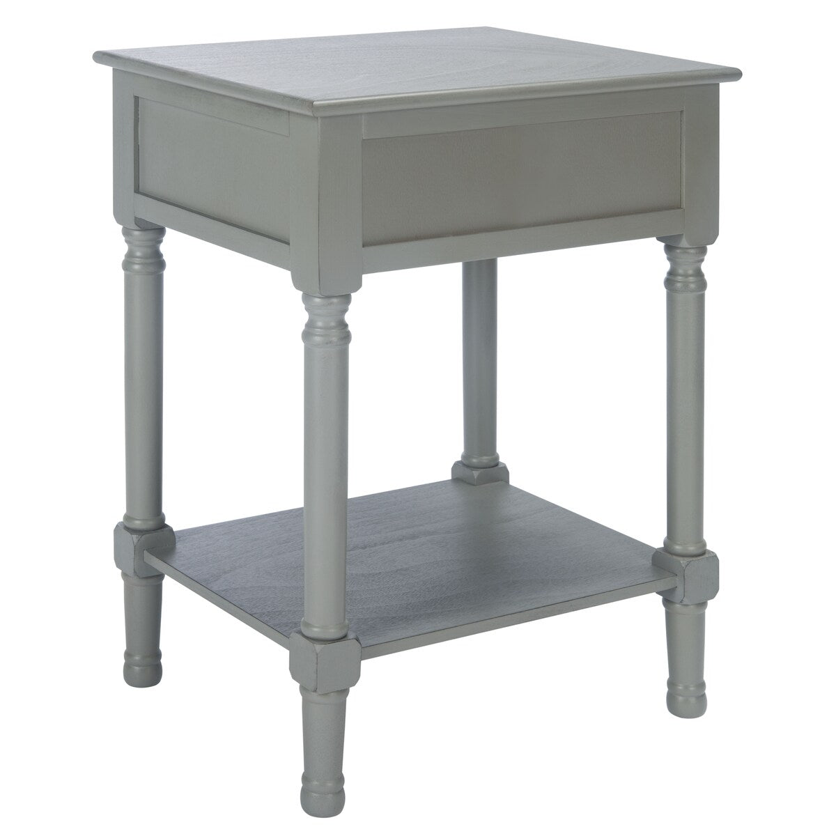 SAFAVIEH Sivajini 1-Drawer Accent Table - 19" W x 15.8" L x 26" H - 19Wx16Dx26H