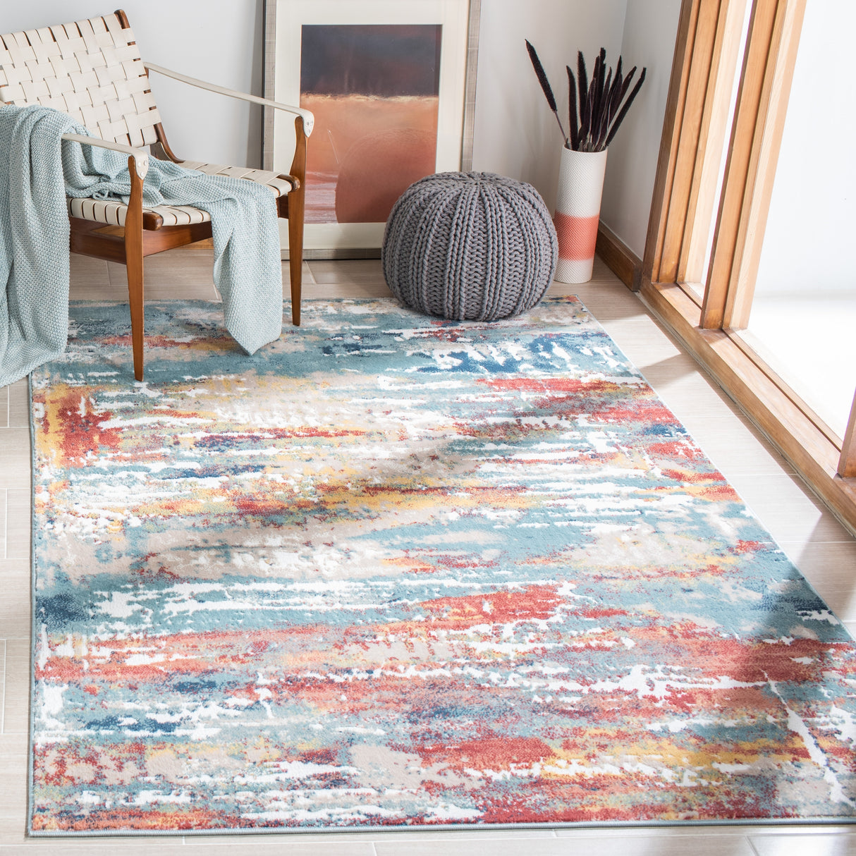 SAFAVIEH Skyler Fridoline Modern Abstract Rug