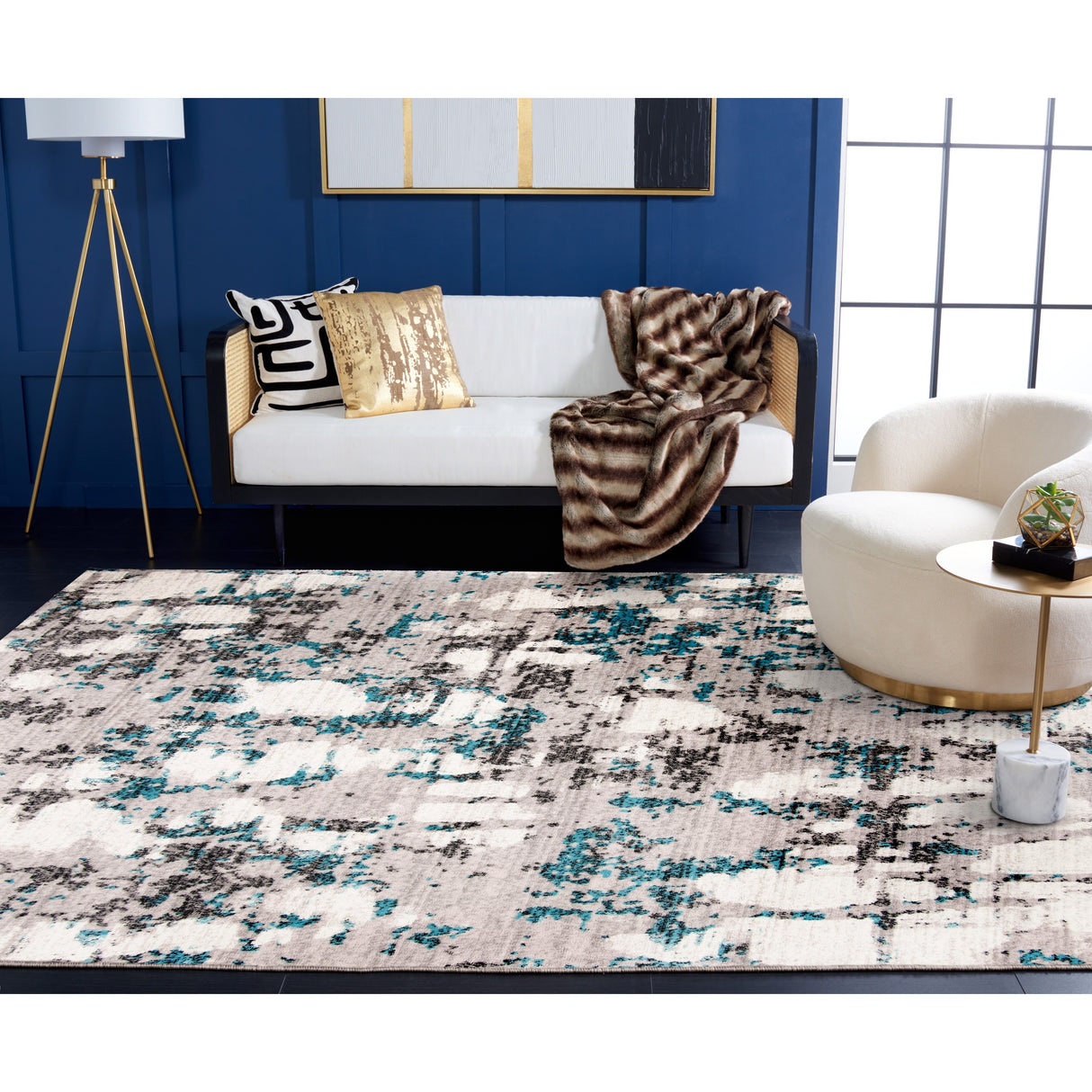 SAFAVIEH Skyler Jossie Modern Abstract Rug