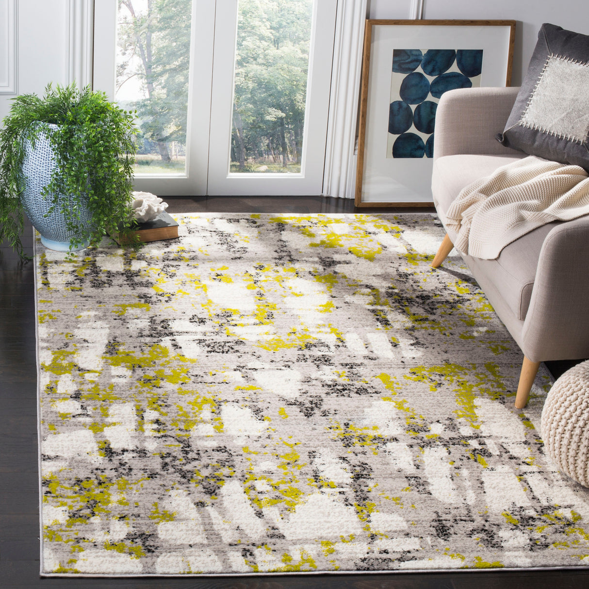 SAFAVIEH Skyler Jossie Modern Abstract Rug