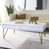 SAFAVIEH Sofica Pine 2-Drawer Coffee Table - 43Wx26Dx17H