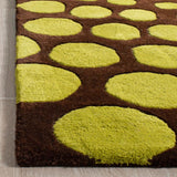 SAFAVIEH Soho Handmade Eulalia Abstract Dots N.Z. Wool Area Rug