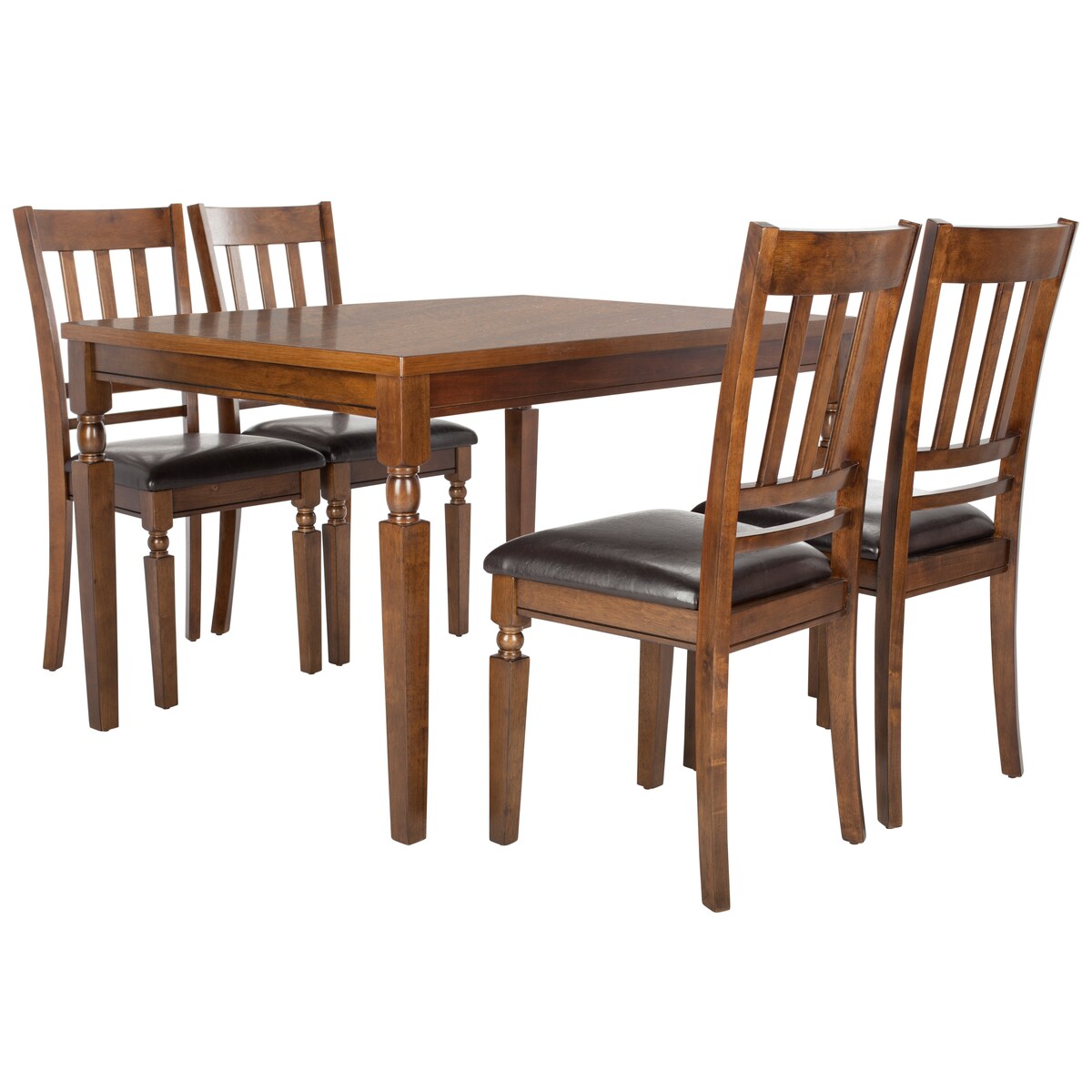 SAFAVIEH Solvita Light Oak 5-Piece Dining Set