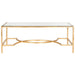 SAFAVIEH Sondra Gold Coffee Table - 48" x 23" x 18" - 48Wx23Dx18H