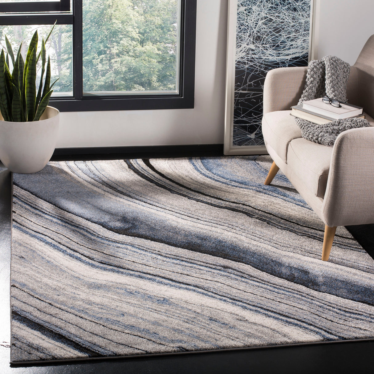 SAFAVIEH Spirit Tabitha Modern Abstract Rug