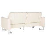 SAFAVIEH Spring Two-In-One Modern Foldable Beige Loveseat Sofa Bed