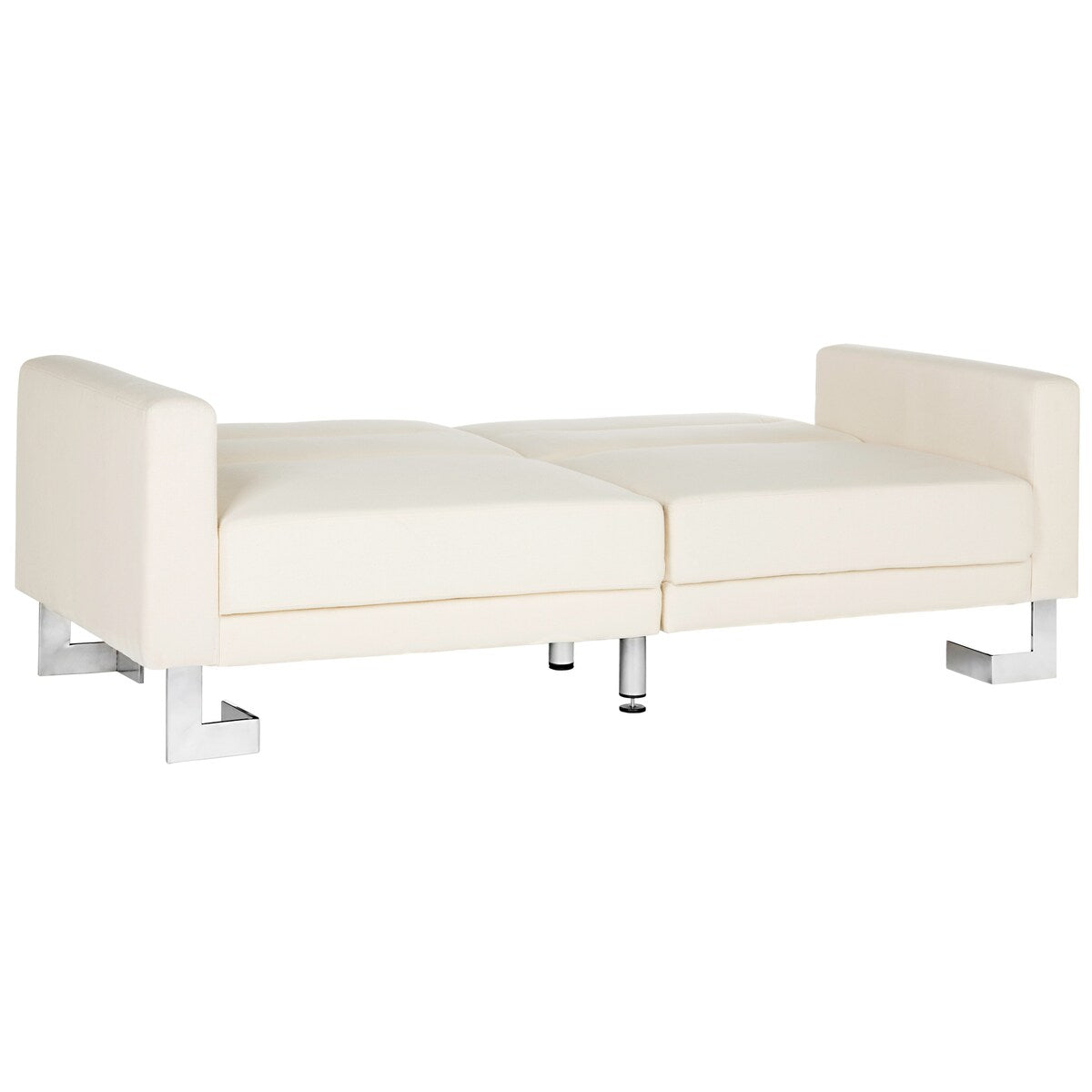 SAFAVIEH Spring Two-In-One Modern Foldable Beige Loveseat Sofa Bed