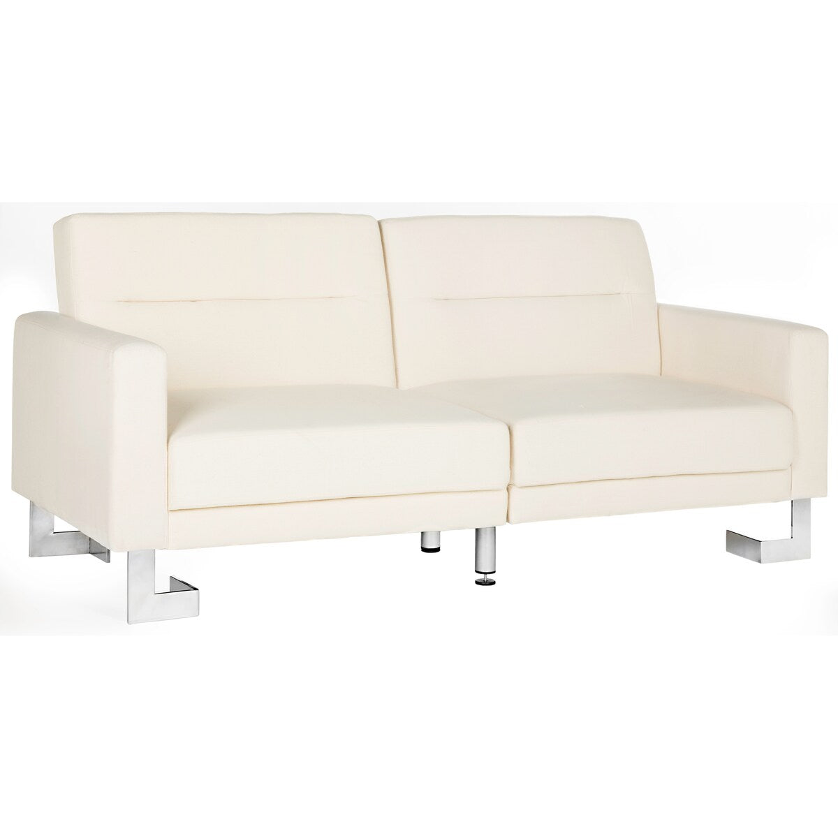 SAFAVIEH Spring Two-In-One Modern Foldable Beige Loveseat Sofa Bed