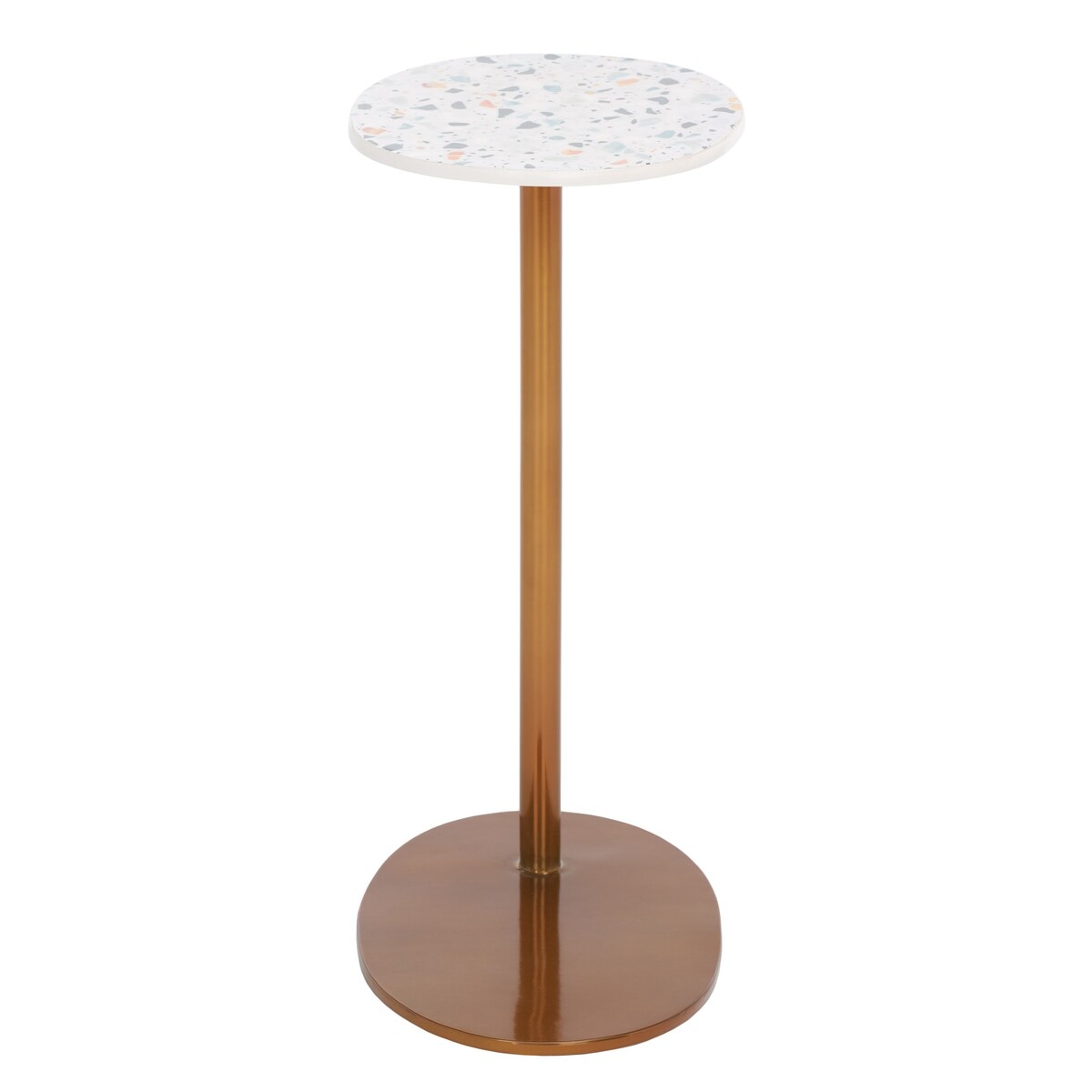 SAFAVIEH Stormie Oval Top Accent C-Table - 16 In. W x 10 In. D x 22 In. H - 16Wx10Dx22H