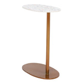 SAFAVIEH Stormie Oval Top Accent C-Table - 16 In. W x 10 In. D x 22 In. H - 16Wx10Dx22H