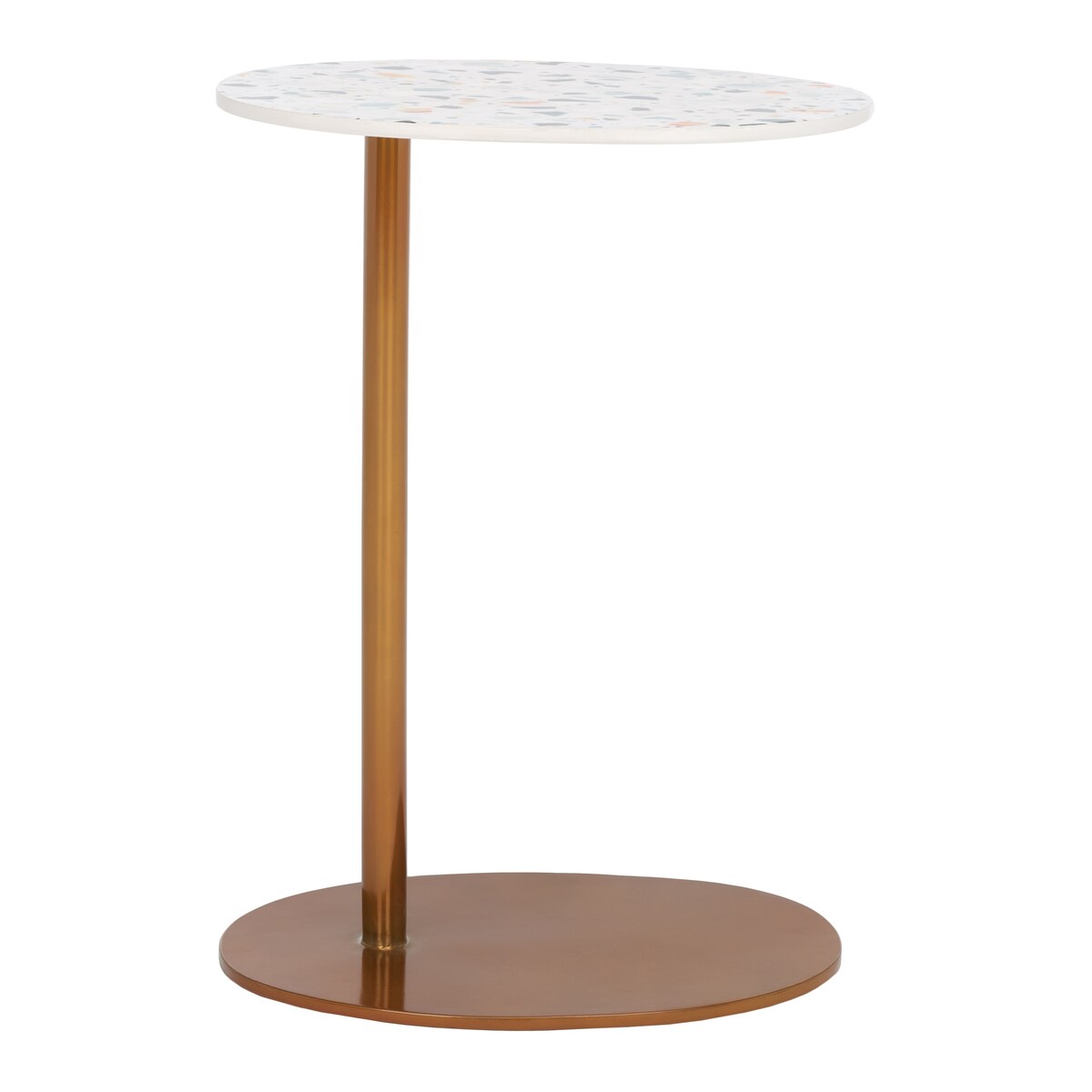 SAFAVIEH Stormie Oval Top Accent C-Table - 16 In. W x 10 In. D x 22 In. H - 16Wx10Dx22H