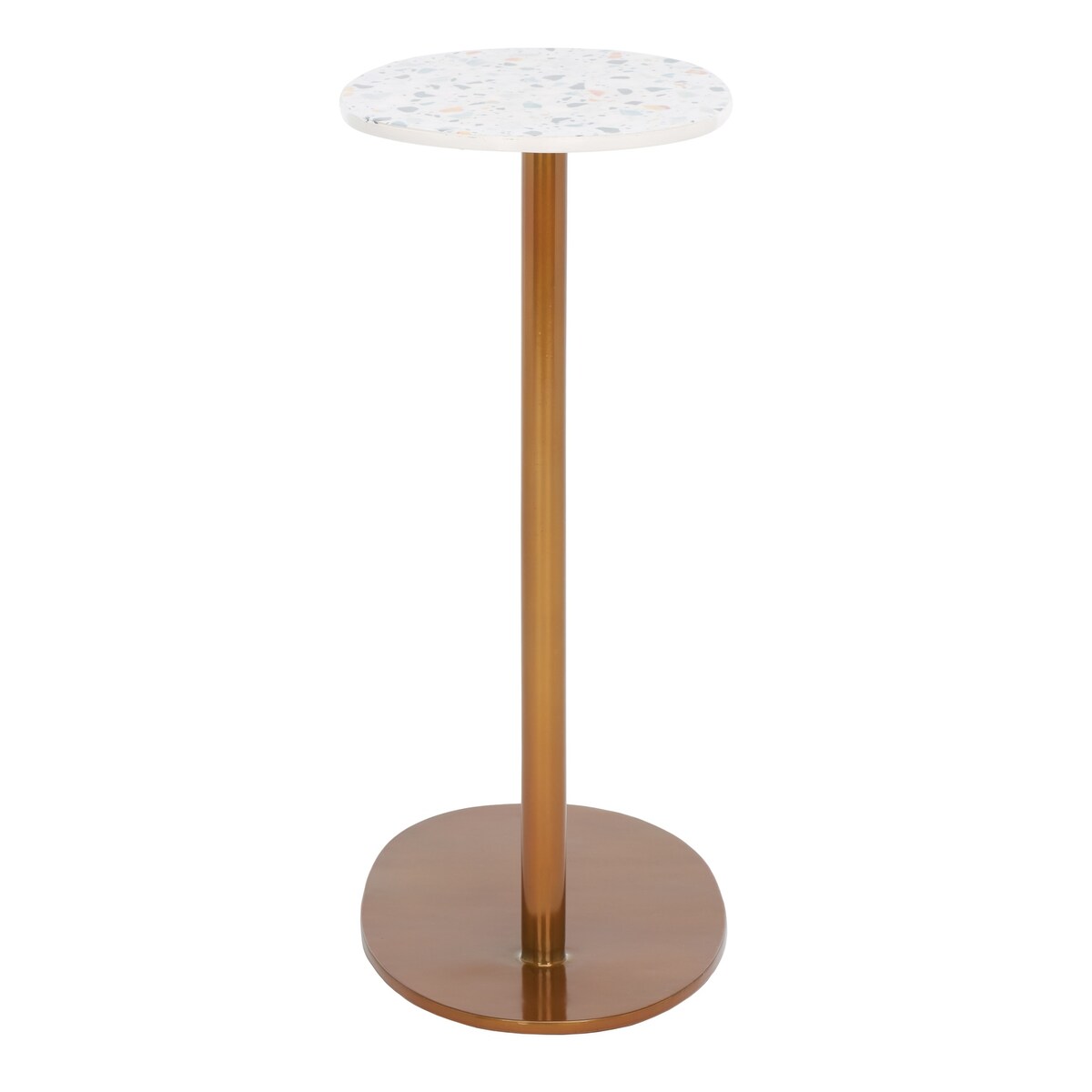 SAFAVIEH Stormie Oval Top Accent C-Table - 16 In. W x 10 In. D x 22 In. H - 16Wx10Dx22H