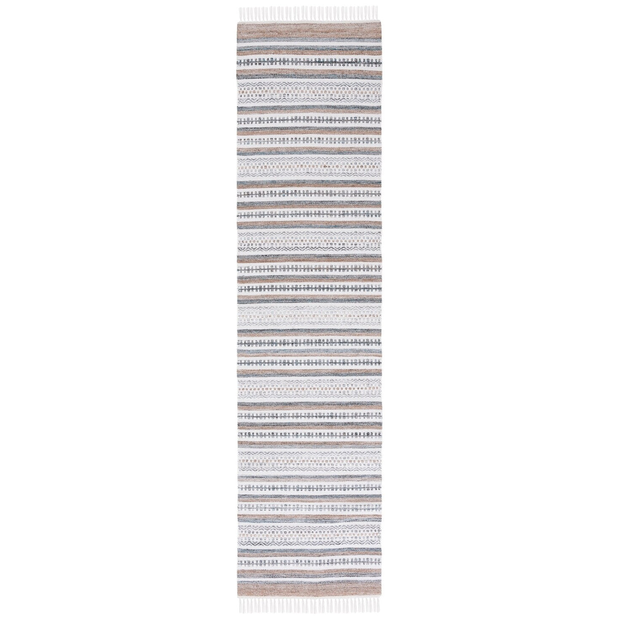 SAFAVIEH Striped Kilim Margitte Boho Fringe Rug