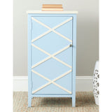 SAFAVIEH Sudaba Light Blue/ White Storage Small Cabinet - 18Wx15Dx36H