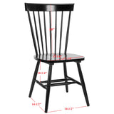 SAFAVIEH Suhair Spindle Farmhouse Dining Chair (Set of 2) - 20.5" x 21" x 36" - 21Wx21Dx36H