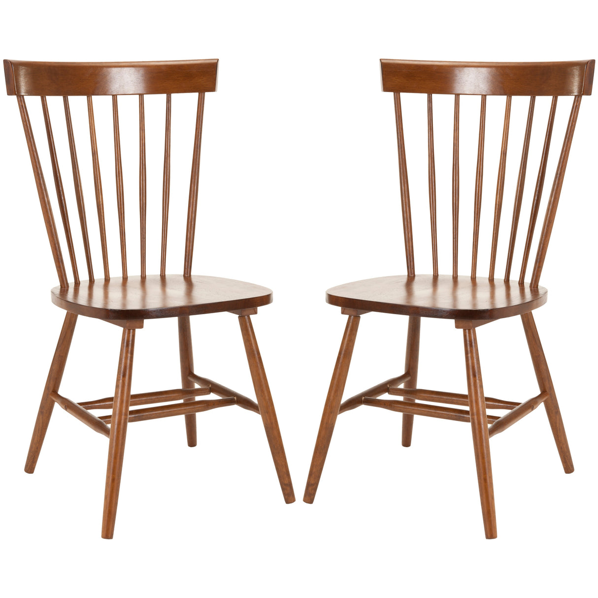 SAFAVIEH Suhair Spindle Farmhouse Dining Chair (Set of 2) - 20.5" x 21" x 36" - 21Wx21Dx36H