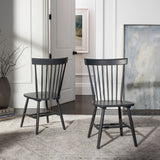 SAFAVIEH Suhair Spindle Farmhouse Dining Chair (Set of 2) - 20.5" x 21" x 36" - 21Wx21Dx36H